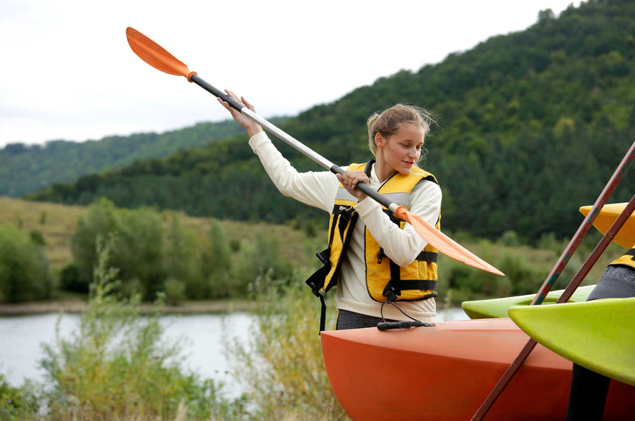 Paddle boarding near East Canyon Resort